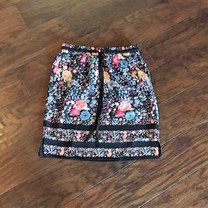 LOFT FLORAL SKIRT